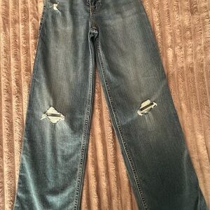 Abercrombie Kids Distressed Blue Jeans
